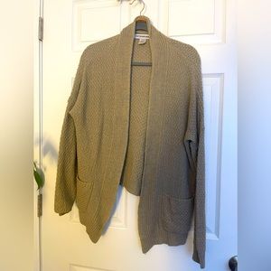 Grey knit cardigan